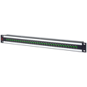 Photo of AVP AV-U224E1-UBR2-BZ 1RU BNC UHD Micro 12G Video Patch Panel - 2 x 24 - Non-Normaled - Non-Terminated