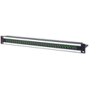 Photo of AVP AV-U224E1-UBR2-B31 1RU BNC UHD Micro 12G Video Patch Panel - 2 x 24 - Non-Normaled - Non-Terminated with Cable Bar