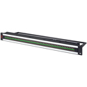 Photo of AVP AV-U232E1-UHR2-B31 1RU Mini-BNC Micro 12G Video Patch Panel - 2 x 32 - Non-Normaled - Non-Terminated w/ Cable Bar