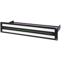 Photo of AVP AV-D232E2-AM75-B10 2 RU Midsize (Mini-WECO) Video Patch Panel - 2 x 32 - Non-Normaled - Terminating w/ Cable Bar