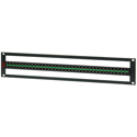 Photo of AVP AV-D236E2-AM75-BZ 2 RU Midsize (Mini-WECO) Video Patch Panel - 2 x 36 - Non-Normaled - Terminating