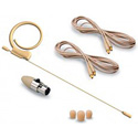 Photo of Avlex HSP-49BG Omni-Directional Miniature Condenser Single-Ear Headset Microphone - Premium Element & Mini-XLR - Beige