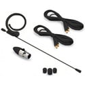 Photo of Avlex HSP-49BK Omni-Directional Miniature Condenser Single-Ear Headset Microphone - Premium Element & Mini-XLR - Black