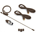 Photo of Avlex HSP-49BR Omni-Directional Mini Condenser Single-Ear Headset Microphone - Premium Element & Mini-XLR - Cocoa Brown