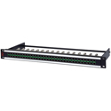 Photo of AVP AV-G232E1-AW8K-B10 1RU 2x32 12G Midsize - Mini-WECO  Video Patchbay - Non-norm/Non-Term w/7in Cable Bar