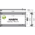 AVP HABF4-ICMK-BZ 4RU Patch Panel Cable Management Kit & Accepts up to 4 HABF-B60 Cable Bars