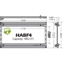 AVP HABF4 4RU Hinged-Access Bulkhead Frame Occupies 6 Rack Units 10.5-Inches