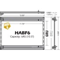 Photo of AVP HABF6 6RU Hinged-Access Bulkhead Frame occupies 8 Rack Units 14-Inches