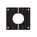 AVP MB6SP-DF02 Modular Bulkhead Split Plate for LEMO PEW/PEW.3K.93C