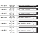 Photo of AVP Peel & Stick Self-Adhesive Designation Label Kits - 0.292in x 17.5in