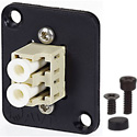 Photo of AVP UMF-MMD-LC-BG Maxxum LC Multimode Duplex Fiber Optic Panel Mount Feedthru Beige Adapter Plate(s)