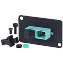 Photo of AVP UMF-MMD-SC-AQ Maxxum SC Multimode Duplex Fiber Optic Dual D Panel Mount Feedthru Aqua Adapter Plate(s)