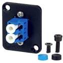 AVP UMF-SMD-LC-BL Maxxum LC Singlemode Duplex Fiber Optic Panel Mount Feedthru Blue Adapter Plate(s)