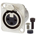 AVP UMNC3FD-L-1 Maxxum Neutrik NC3FD-L-1 3 Pole Fem Nickel/Silver Adapter Plate(s) and/or Hardware MIS Color-Code