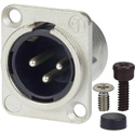 AVP UMNC3MD-L-1 Maxxum Neutrik NC3FD-L-1 3 Pole Male Nickel/Silver Adapter Plate(s) and/or Hardware MIS Color-Code