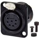 Photo of AVP UMNC7FD-L-B-1 Maxxum Neutrik NC3FD-L-B-1 7 Pole Fem Black/Gold Adapter Plate(s) and/or Hardware MIS Color-Code