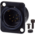 Photo of AVP UMNC7MD-L-B-1 Maxxum Neutrik NC3FD-L-B-1 7 Pole Male Black/Gold Adapter Plate(s) and/or Hardware MIS Color-Code