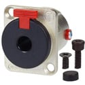 Photo of AVP UMNJ3FP6C Maxxum 1/4 Inch Locking Phone Jack Silver Contacts Adapter Plate(s) and/or Hardware MIS Color-Code