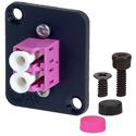 Photo of AVP YMMD-LC-MG LC MultiMode DX 10G OM4 Magenta Adapter - Zirconia Sleeve - SC Footprint / Adapter Plate(s) or Hardware