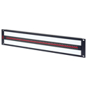 Photo of AVP AV-U224E2-UHN75R2-BZ 2RU Mini-BNC UHD Micro 12G Video Patch Panel - 2 x 24 - Normaled - Terminated