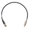 Laird B-M-1.5 Canare LV-61S RG59 BNC Male to 3.5mm TS Mini Genlock Cable - 1.5 Foot