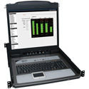 Photo of Tripp Lite B020-U08-19KTAA 8-Port Rack Console KVM Switch 19 Inch LCD PS2/USB Cable 1U TAA GSA