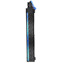 Photo of Whirlwind B12MNRW1CM 12 Channel Slim Mini 12 XLR Drop Snake Box with W1CM 37 Pin Chassis Mount Male Disconnect - Blue