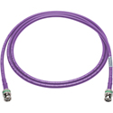 Photo of Laird B4694R-BB RG-6 75 Ohm 12G-SDI/4K UHD Belden 4694R Male BNC Cable - Violet - 3 Foot