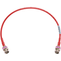 Photo of Laird 12G-SDI/4K UHD Belden 4855R Cable with 4855RBUHD3 BNC Connectors - Red - 2 Foot