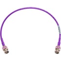 Photo of Laird B4855R-BB Mini RG-59 75 Ohm 12G-SDI/4K UHD Belden 4855R Male BNC Cable - Violet - 35 Foot