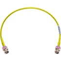 Photo of Laird B4855R-BB Mini RG-59 75 Ohm 12G-SDI/4K UHD Belden 4855R Male BNC Cable - Yellow - 125 Foot
