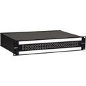Bittree B48DC-FNPBT/E3 M2OU12L 2RU Black 2x24 Mono Spaced Long-Frame Patchbay with 2 Over/Under Strips