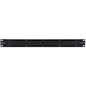 Bittree B96DC-HNRSS/D25 M2OU12B 1RU Black 2x48 Mono Spaced TT Bantam Patchbay w/ 2 Over/Under Type Designation Strips