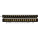 Multidyne BALUN-8F8M 1RU Rackmount AES/EBU Impedance Matching Transformer Panel - 8 XLR Female and 8 XLR Male to 16 BNC
