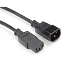 Photo of Black Box EPXR25 2-Foot Power Cord Extension IEC-60320-C13 to IEC-60320-C14