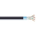 Photo of Black Box EVNSL0618A-1000 Cat6 400-MHz Shielded Plenum Cable - Black - 1000 Foot