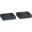 Black Box IC502A-R2 USB 3.0 Fiber Extender 2 Channel LC Multimode 330 Ft Max Distance