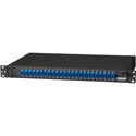 Black Box JPM385A Rackmount Fiber Panel 1U Loaded with (24) Single-Mode/Multimode Connectors LC 24 Duplex