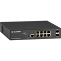 Blackbox LPB3010A Series Gigabit Ethernet Managed PoE+ Switch - (8) 10/100/1000-Mbps Copper RJ45 PoE+/(2) Dual Media 1G