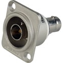 Canare BCJ-JRUDK 12G-SDI 75 Ohm Female to Female Barrel BNC Connector - Flush-Mount NEUTRIK D Panel Receptacle