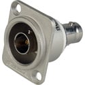 Photo of Canare BCJ-JRUDK 12G-SDI 75 Ohm Female to Female Barrel BNC Connector - Flush-Mount Neutrik D Panel Receptacle