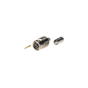 Canare BCP-A55 BNC Crimp Connector for use with Belden 1695A 87120 89120 9116P - 75 Ohm - 100 Pack