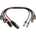 Laird Multi-Channel 6GSDI Coax & Audio Interface Cable for Blackmagic Video Assist Monitor - 18 Inch
