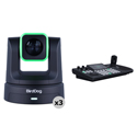 BirdDog BDX5UCOMBO-B UHD 4K60 X5 Ultra PTZ 3-Camera Combo with 20x Optical Zoom - KBD PTZ Controller Included - Black