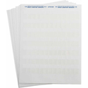 Photo of Brady LAT-49-361-1 LaserTab Series Self-Laminating Polyester Labels - 1.25 x 0.5 Inches - White - Pack of 11 Sheets