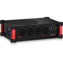 Behringer FLOW 4VIO StageConnect I/O Extender for FLOW 4V Mixer - Four Dual-Stage Mic Preamps & 32-Bit Float Recording