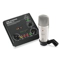 Behringer VOICE STUDIO Complete Recording Bundle with Condenser Mic/Tube Preamplifier w/ 16 Voices & USB/Audio Interface