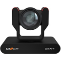 BZBGEAR ADAMO JR 12x 1080P Auto Tracking DANTE AV-H Live Streaming PTZ Camera with Tally Lights - Black