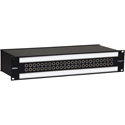 Bittree B48DC-NNPIT/E3 M2OU7L - 1/4 Inch Long-Frame Audio Patchbay - 2RU - Black - 2x24 Mono Spaced 3 Pin Elco Output