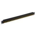 Photo of Bittree BH-B124A0B12 12GHz 4K/8K Single-Link BNC Coaxial Bulkhead Patch Panel - 1x24 1RU